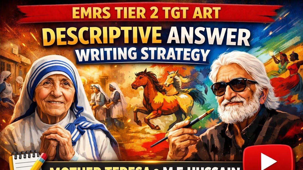 EMRS TIER 2 TGT ART I KVS / NVS I MOTHER TERESA - M.F. HUSSAIN 