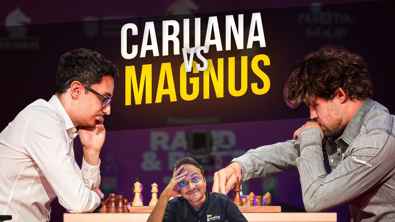 When Magnus Carlsen sacrifices pawns without a care! | Caruana vs Carlsen | Superunited Rapid 2025
