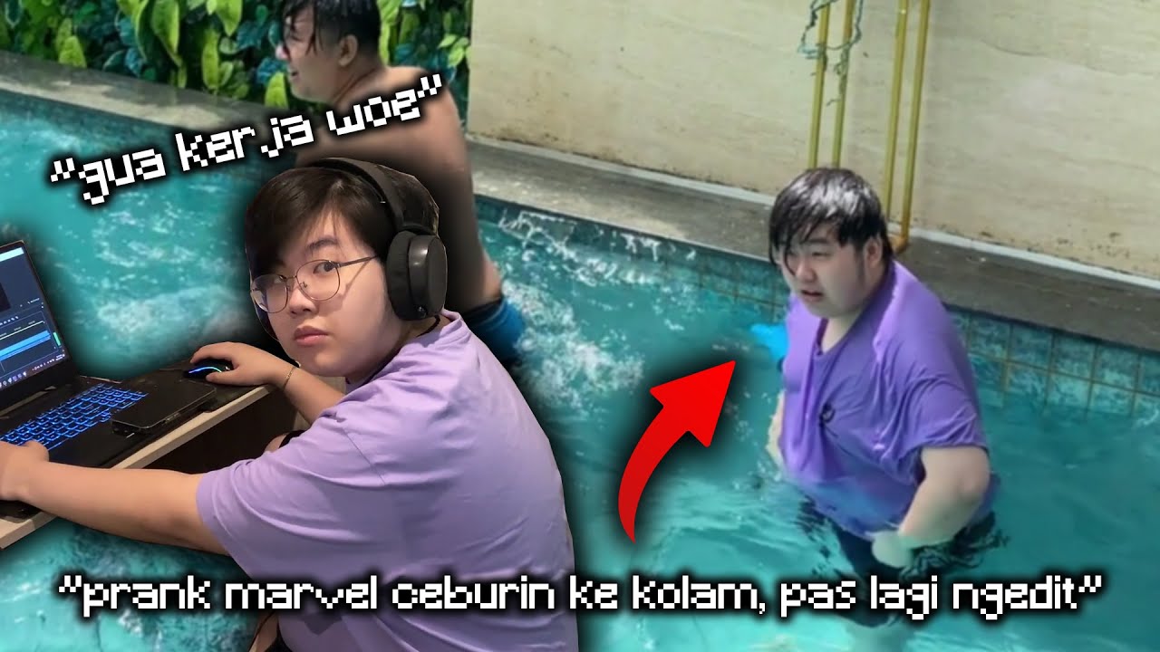 Kita Prank @ElestialHD Di Real Live!! Ceburin Ke Kolam Pas Lagi Ngedit