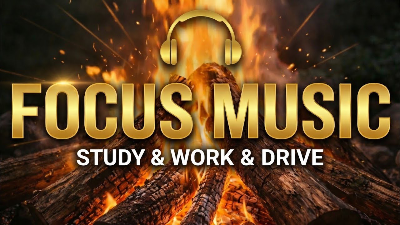 조용히 틀어두기 좋은 집중 음악 | Calm Focus Music for Study, Work & Night Drive (2 Hours)