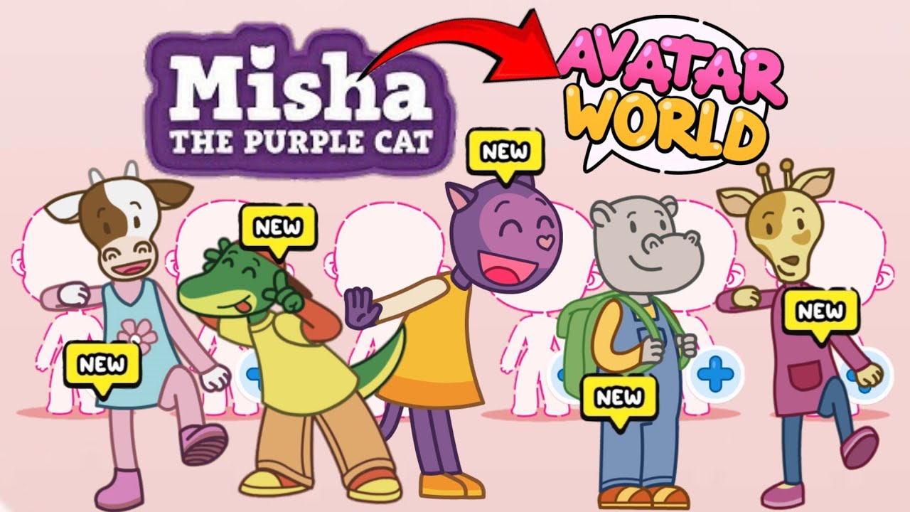 NEW ✅ HOW TO CREATE A MISHA TEH PURPLE CAT–INSPIRED CHARACTER IN AVATAR WORLD 🎮🌍 #avatarworld 