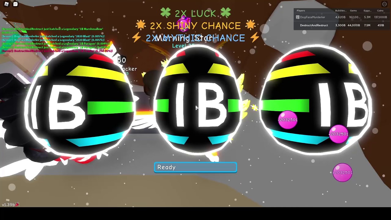 Hatching Secret Pets on Camera: 1B Trophy (Bubble Gum Simulator)