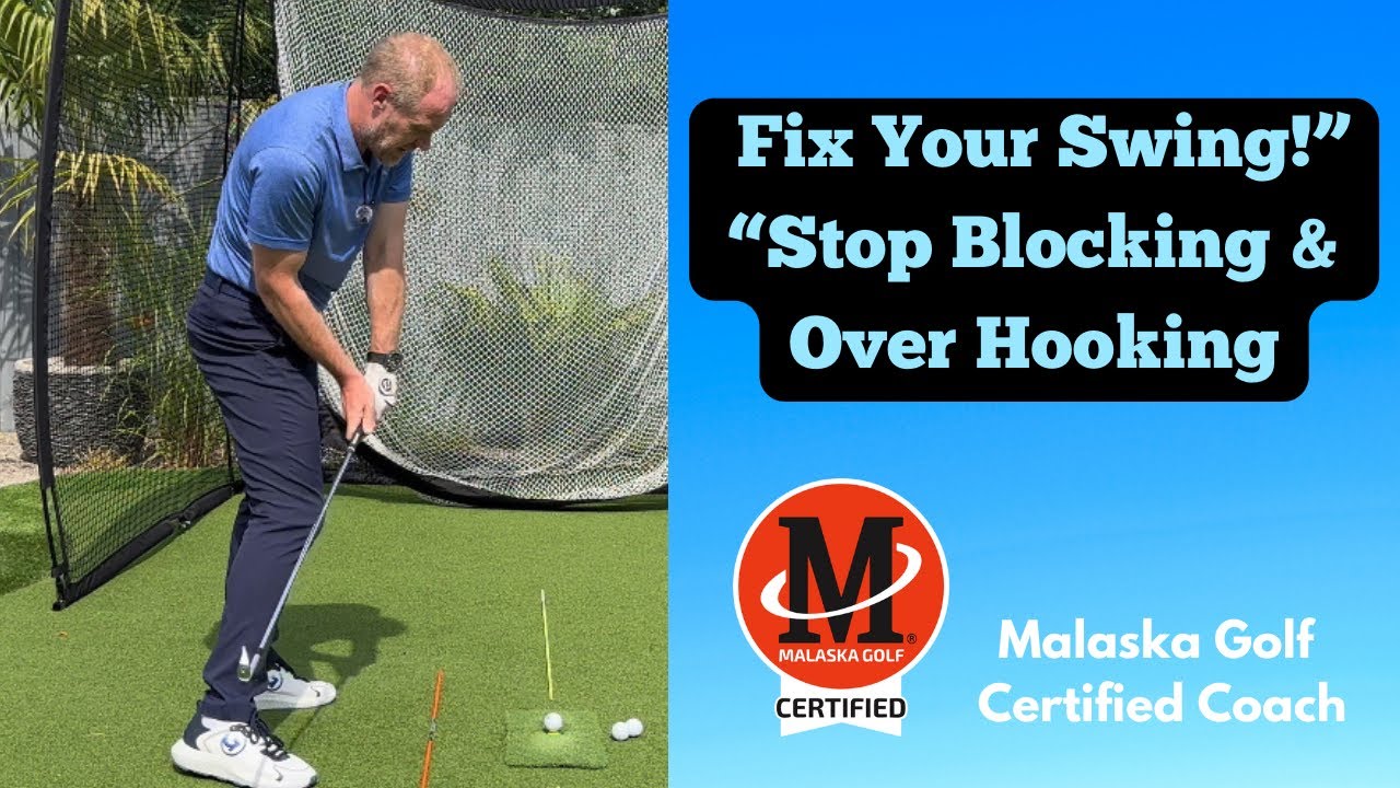 Fix Your Golf Swing: Stop Blocking Shots & Over Hooking! | Drill Included