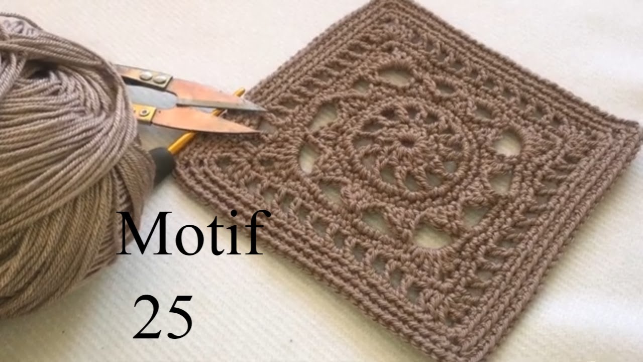 GRANNY SQUARE CROCHET  -25- EN GÜZEL MOTİF MODELLERİ