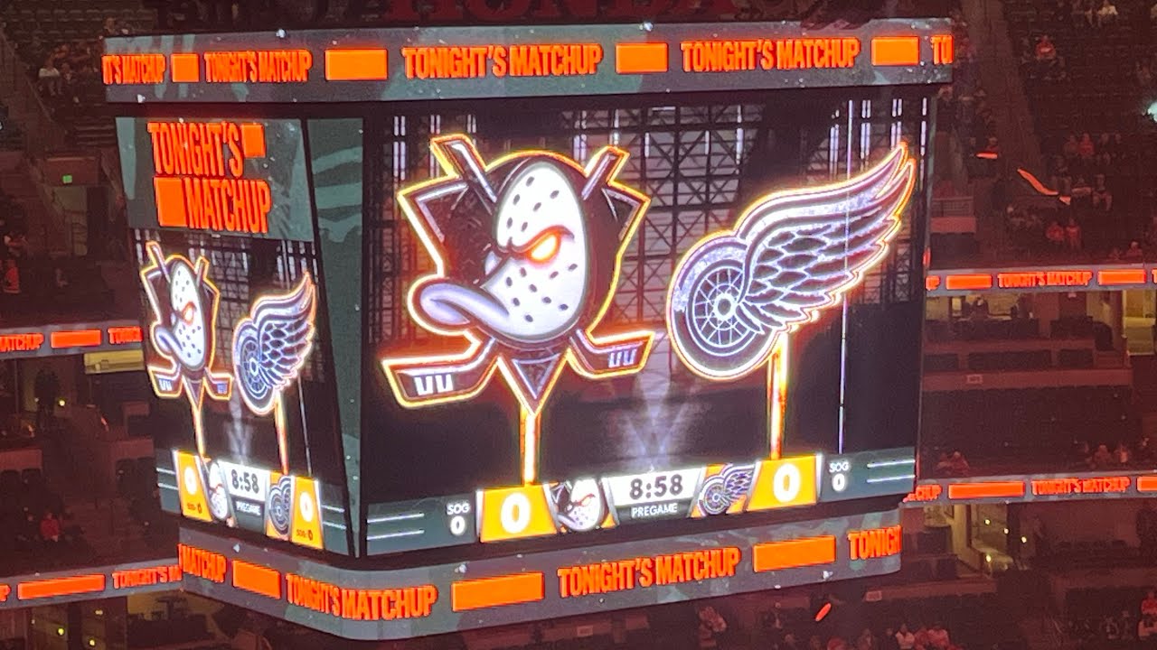 Red Wings @ Ducks (10/31/25): Intro and Ducks Starting Lineup 🎃🏒