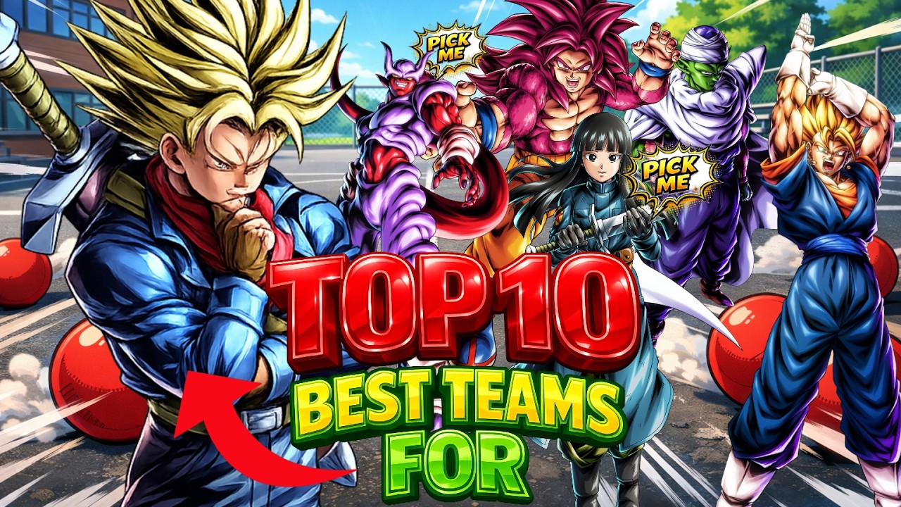 Список 10 лучших команд с Ультра-мечом надежды Транкса! | Dragon Ball Legends