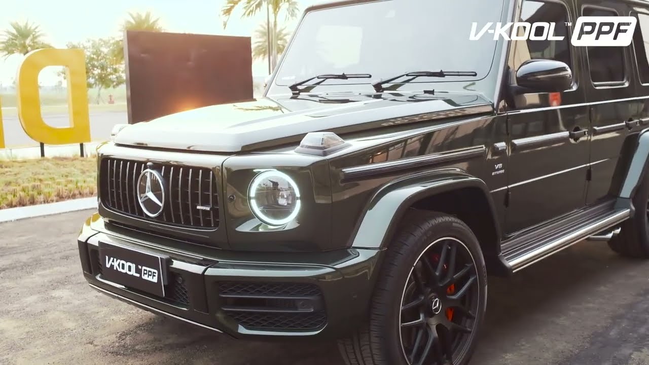 Olive Metallic Majesty: G 63 AMG Protected! | V-Kool PPF Mercedes AMG G63