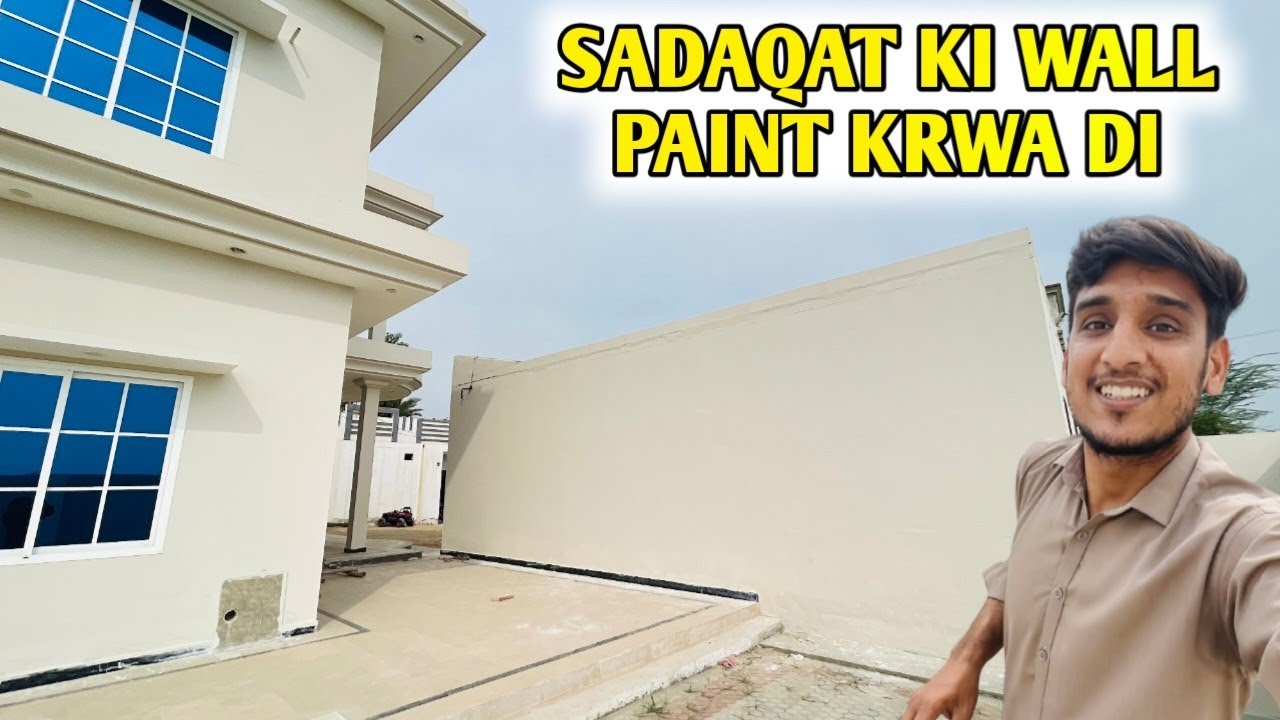 Finally Sadaqat K Ghr Ki Wall Ko Paint Or Set Krwa Deya 💯👌😍 Matching Ho Gyi 🤩
