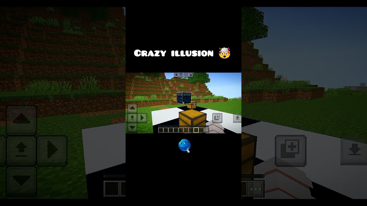 Minecraft Crazy illusion 🤯✨ || Minecraft shorts