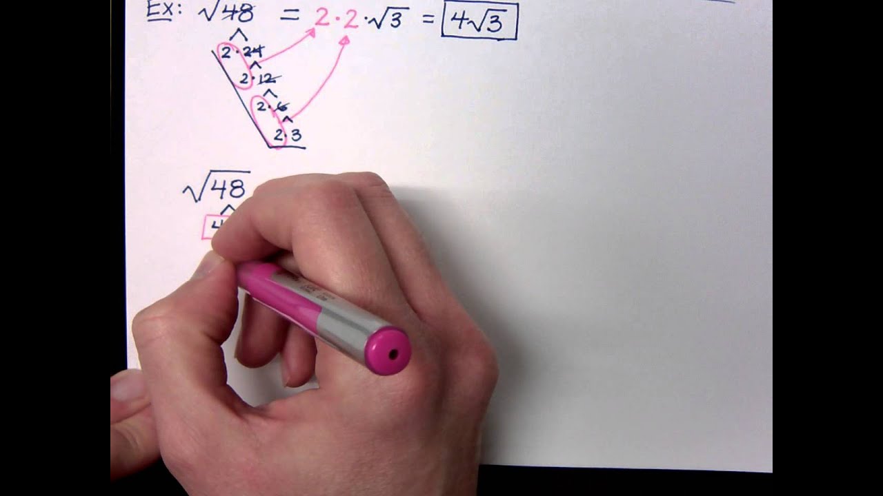 Simplifying Radical Expressions - Part 6