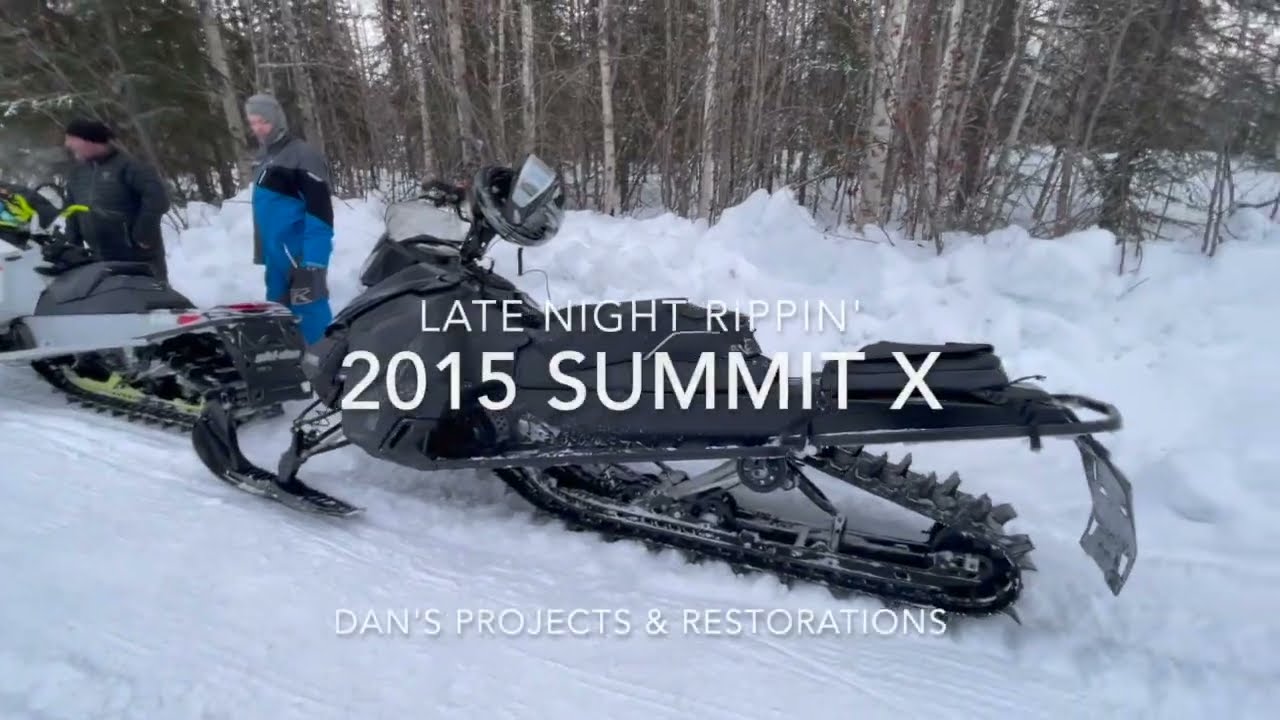 Late Night Wheelies on my Skidoo Summit X in Alaska Powder (GGB Mountain Can, Top Speed, Nature)