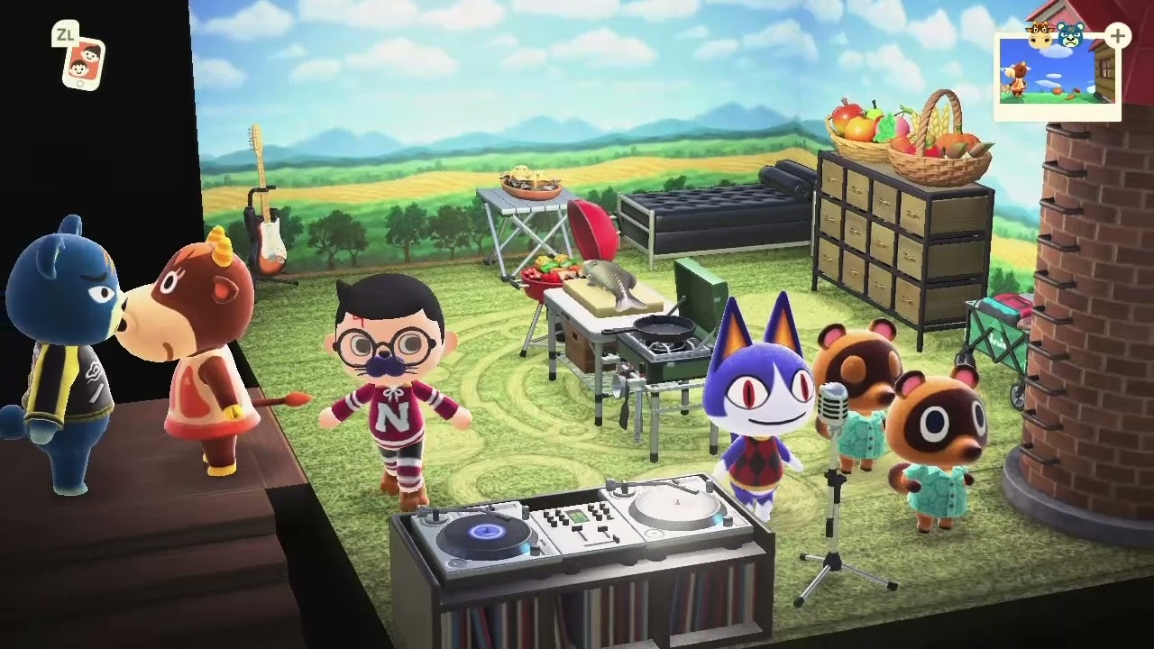 Animal Crossing New Horizons singing moments 71