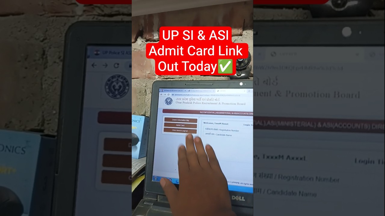 Link Out📢 UP Police SI ASI Admit Card 2025✅ How to Check/Download UPPRPB SI and ASI Admit Card 2025✅