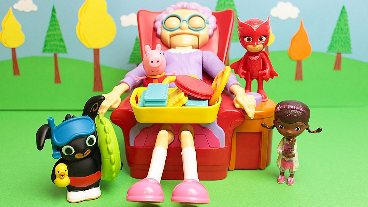 NON SVEGLIARE la NONNA! - Bing e Gufetta sfidano Dottie e Peppa Pig a GREEDY GRANNY [Challenge]