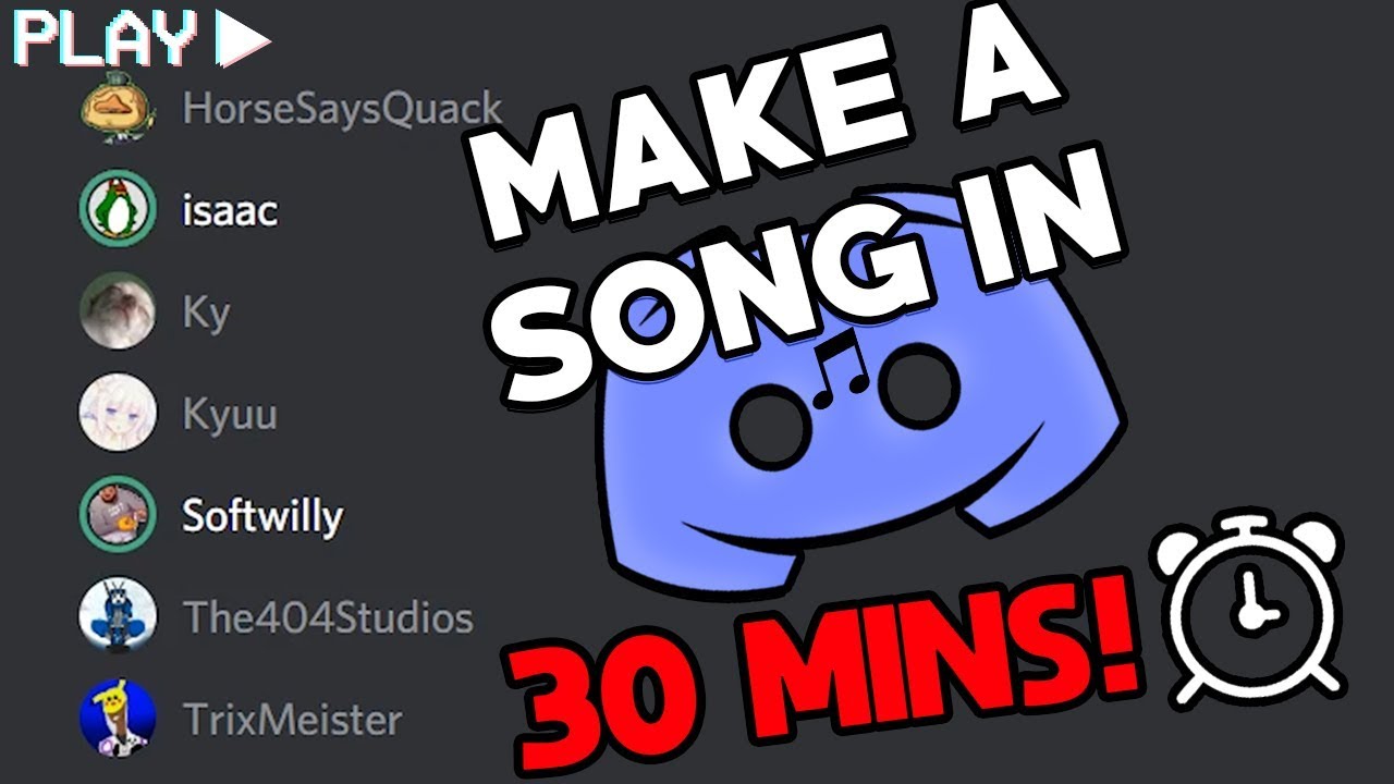 30 Minutes To Write A Song In Discord