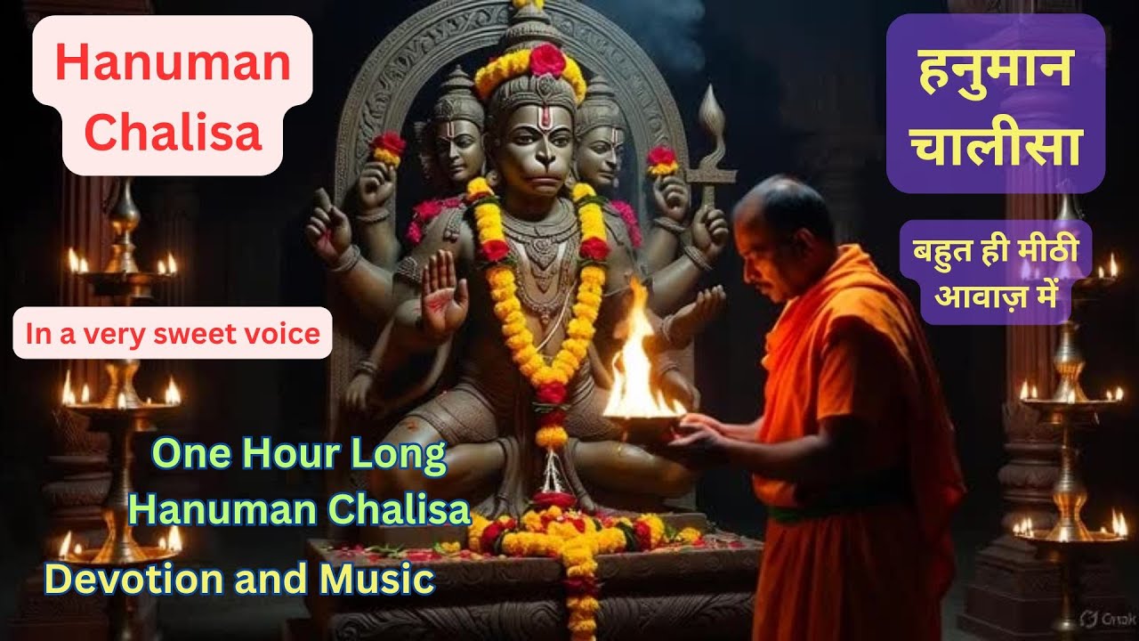 Hanuman Chalisa - One Hour Long Hanuman Chalisa; हनुमान चालीसा- एक घंटे की चालीस सिमरन