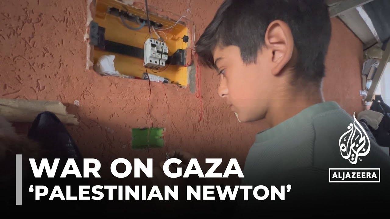Palestinian boy named 'Newton of Gaza' generates electricity amidst ruins of war