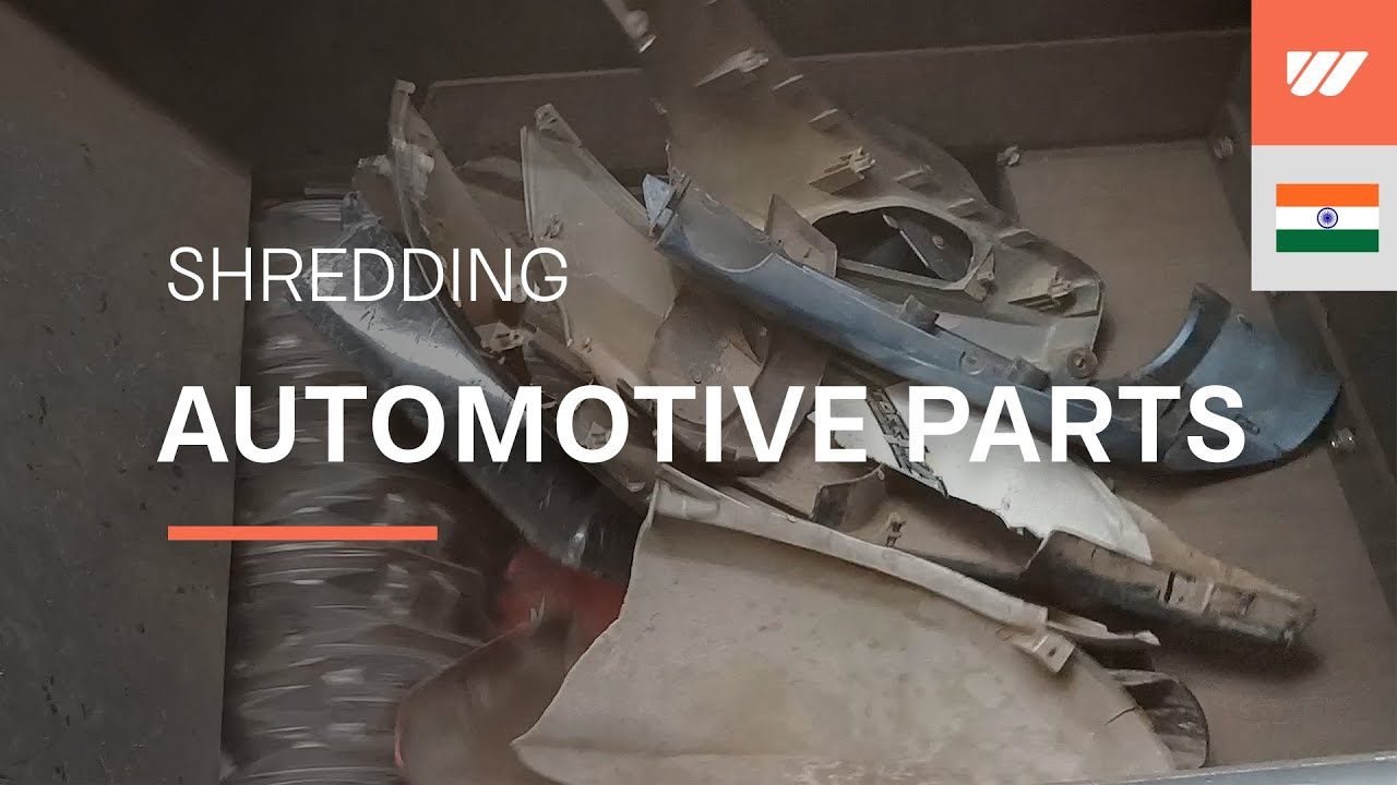 WEIMA Kiron S4.8e shreds ABS automotive parts