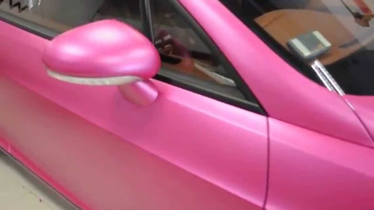 Satin Pink Bentley Continental GT by Wrap Workz Hong Kong
