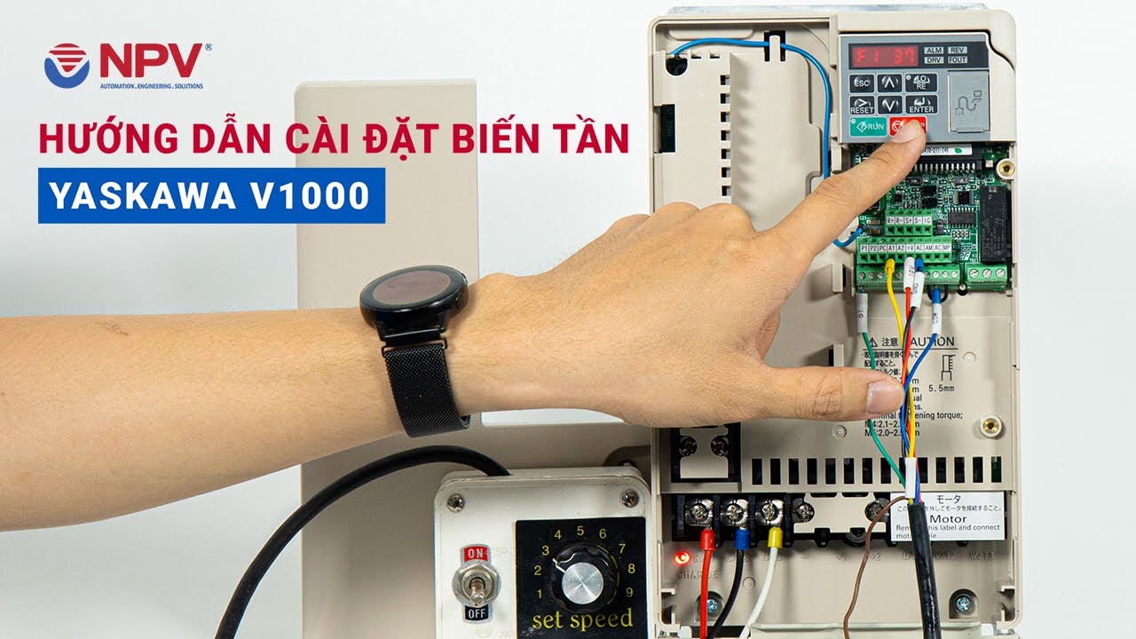 Hướng dẫn cài đặt/setup Biến tần Yaskawa V1000 | Nam Phương Việt