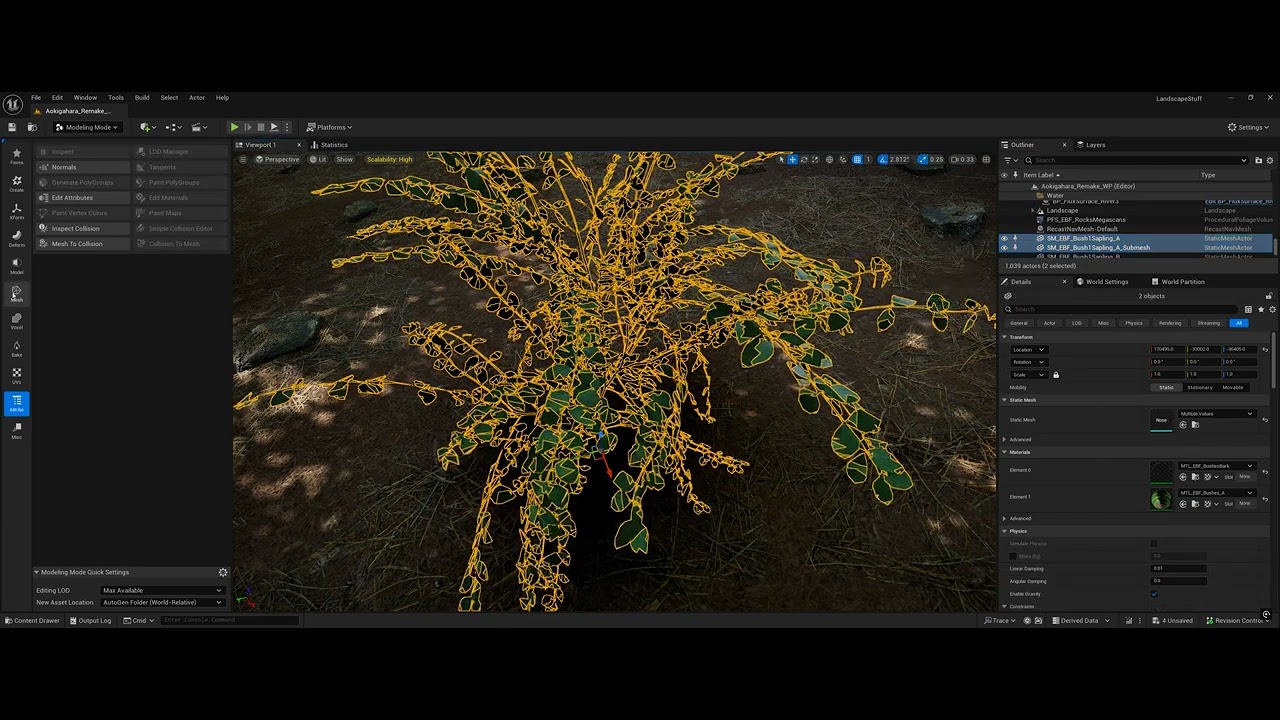 Unreal Engine 5 - Nanite Foliage Performance Boost Tip