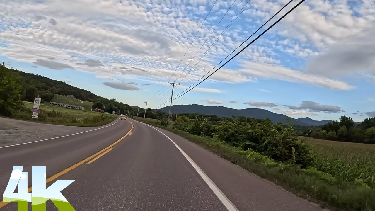 Driving Through Small Town Vermont On The Way To Smugglers Notch In The Heart Of The Green Mountains