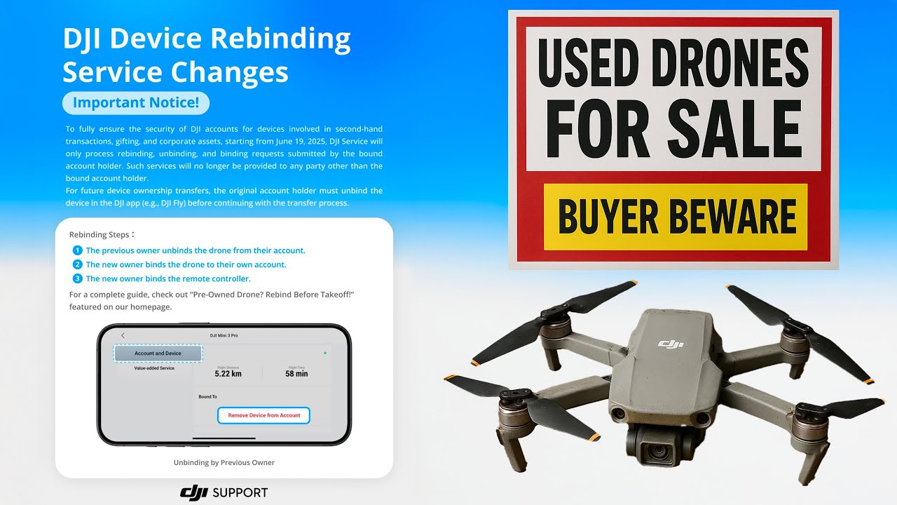 Buying A Used DJI Drone Just Got Harder - DJI Account Binding Everything You Need To Know!