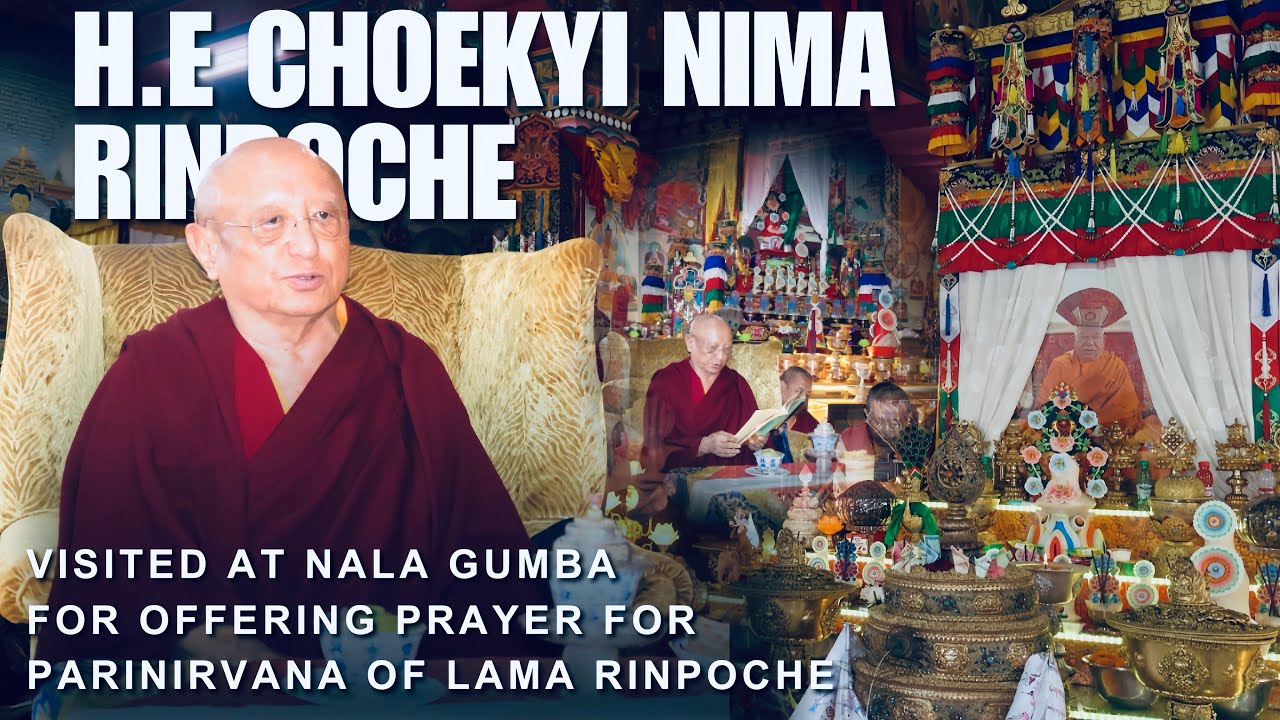 H.E Chokyi Nima Rinpoche visited Nala gumba 