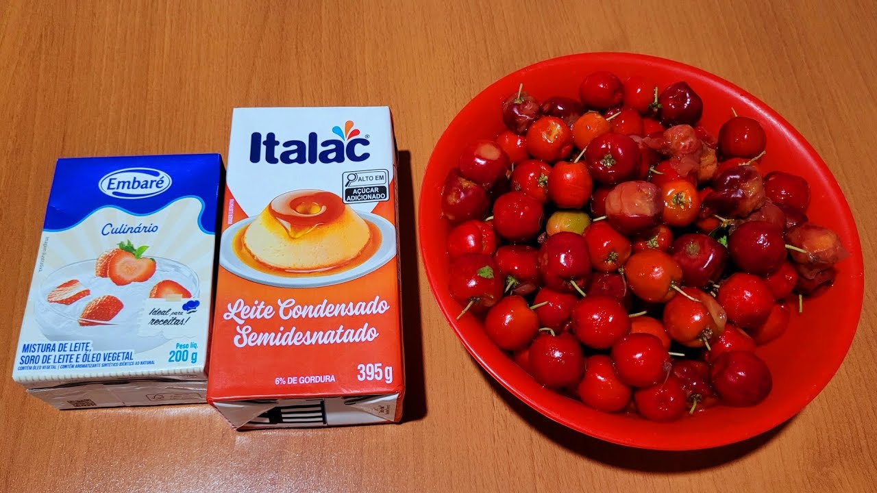 SORVETE DE ACEROLA NATURAL DA FRUTA  🍨  😋