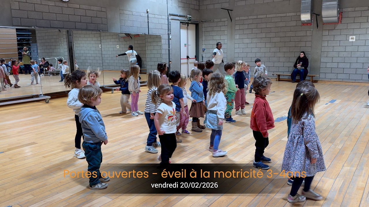Danse des enfants d'éveil à la motricité 3-4ans