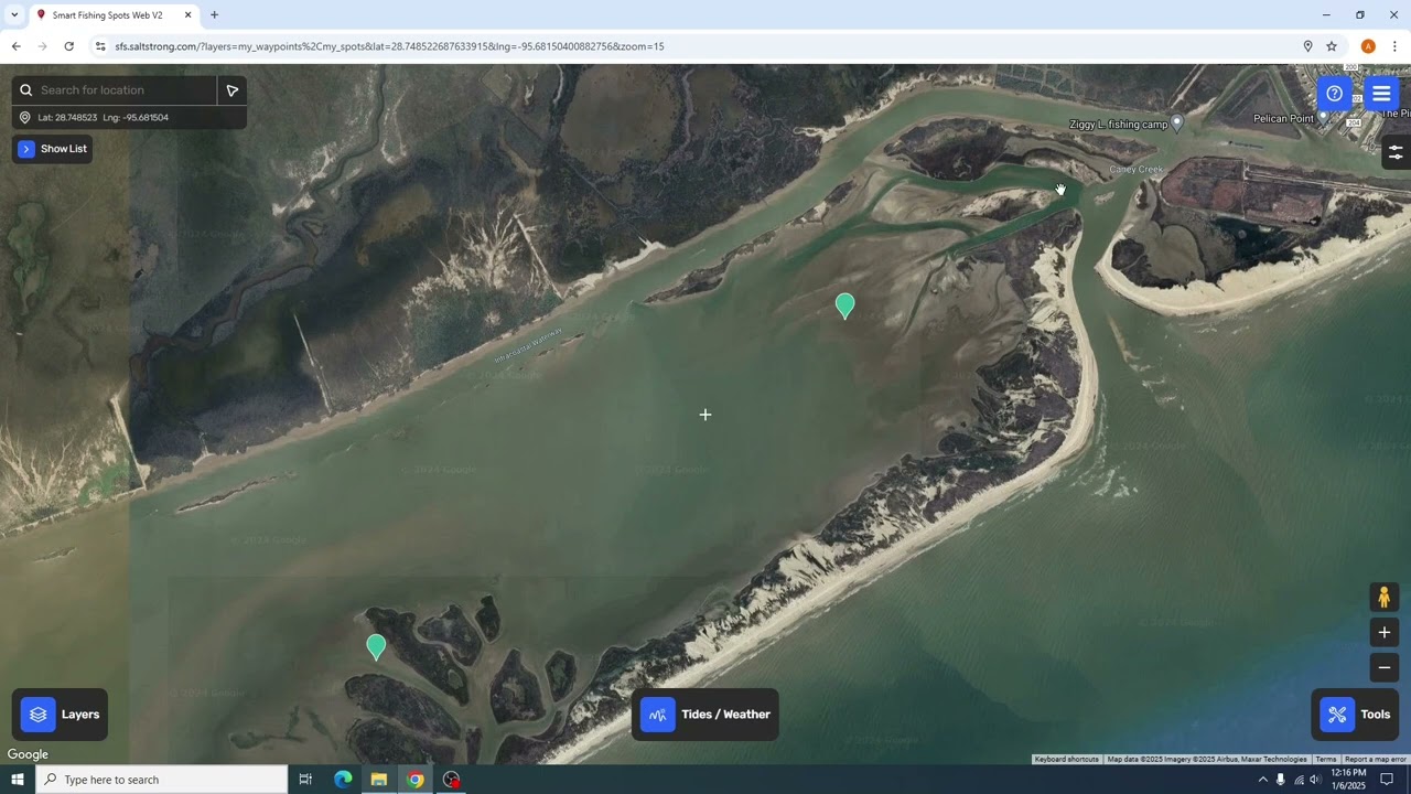 East matagorda winter breakdown and kayak access