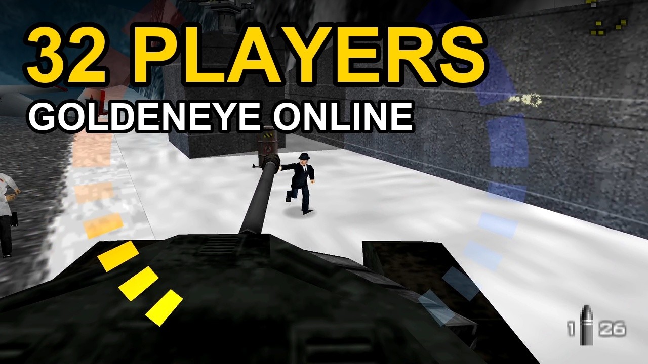 GoldenEye with 32 players on the single-player maps