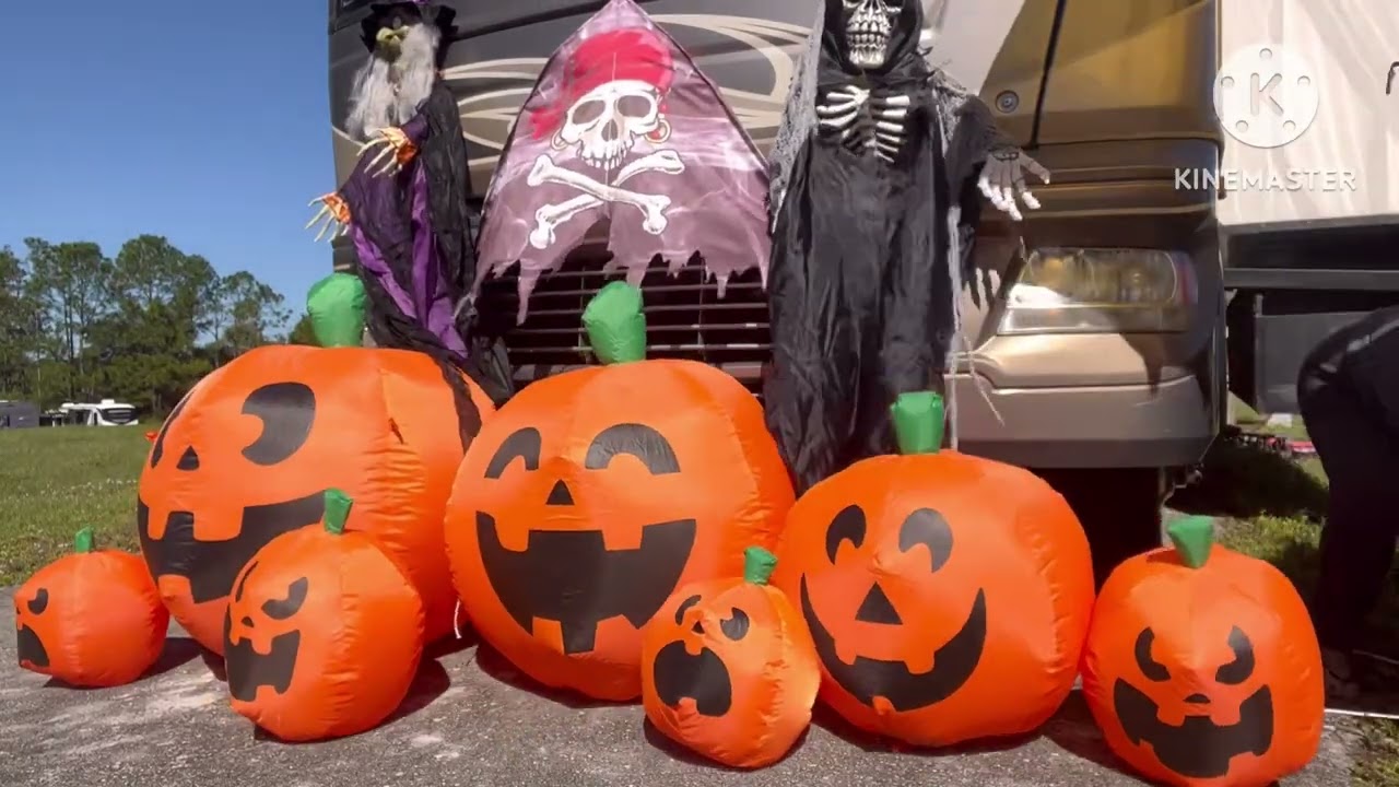 OUR HALLOWEEN DECORATIONS 2023 | CAMPING LIFE  |THE KLINKER