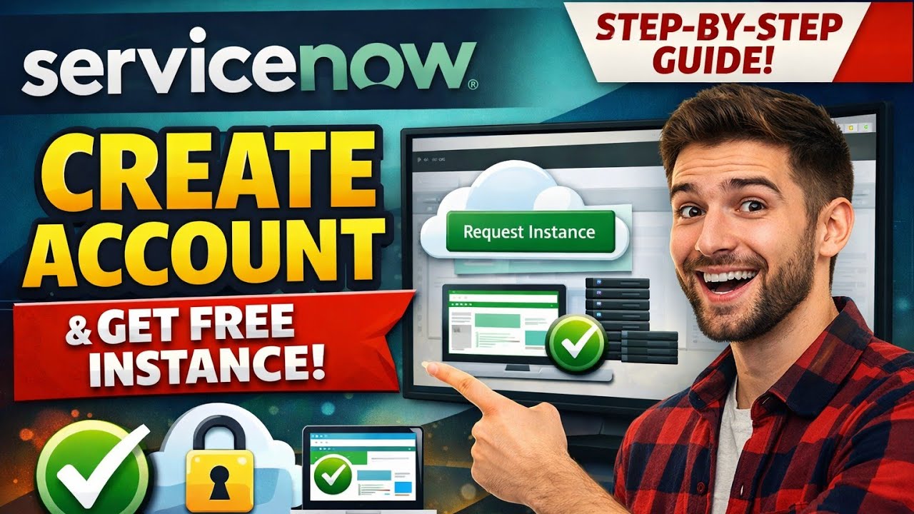 How to create a ServiceNow Account and Request a Free ServiceNow Personal Developer Instance (PDI)