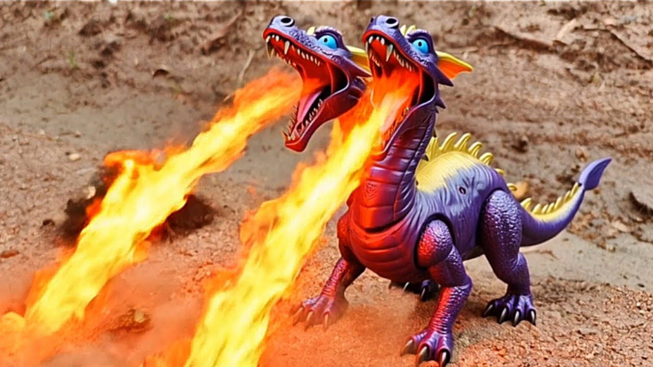 Menemukan mainan dinosaurus t-rex /Brontosaurus/ KingKong/Godzilla/Gorila