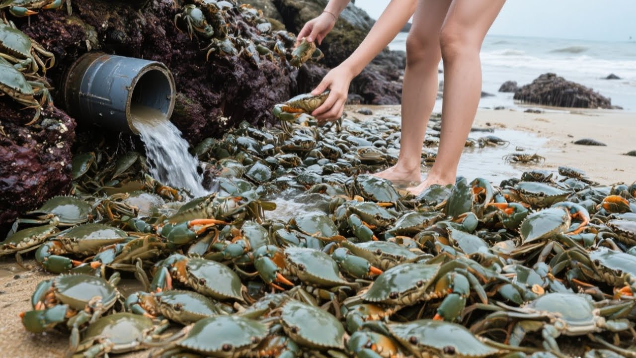 Xiao Zhang was surprised by the endless sea fishing, lobsters and crabs were everywhere