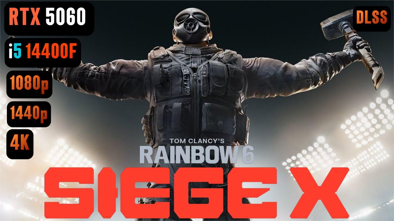 Tom Clancy's Rainbow Six Siege X RTX 5060 FPS TEST | RTX 5060 & i5 14400F Benchmark 1080p/1440p/4K