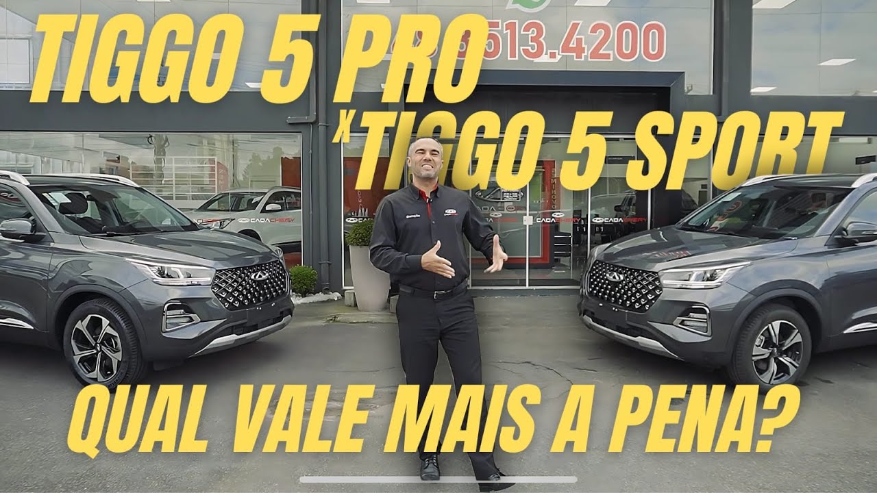 Tiggo 5x PRO X Tiggo 5x Sport: Qual vale mais a pena?