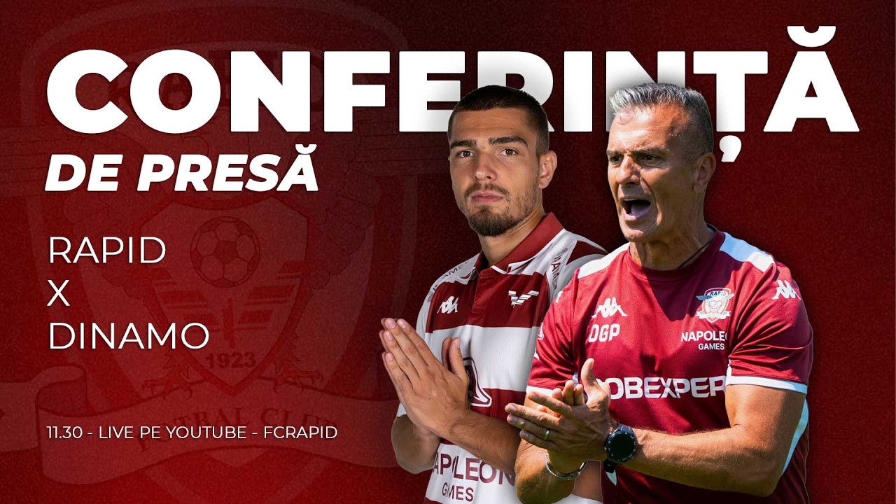 🔴 LIVE | CONFERINȚĂ DE PRESĂ  | RAPID - DINAMO