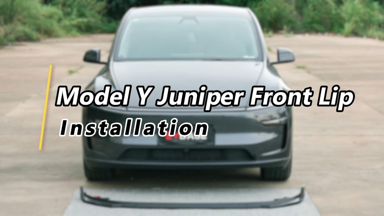 Model Y Juniper Front Lip Spoiler Sporty Style ABS Fascia Front Bumper Splitter