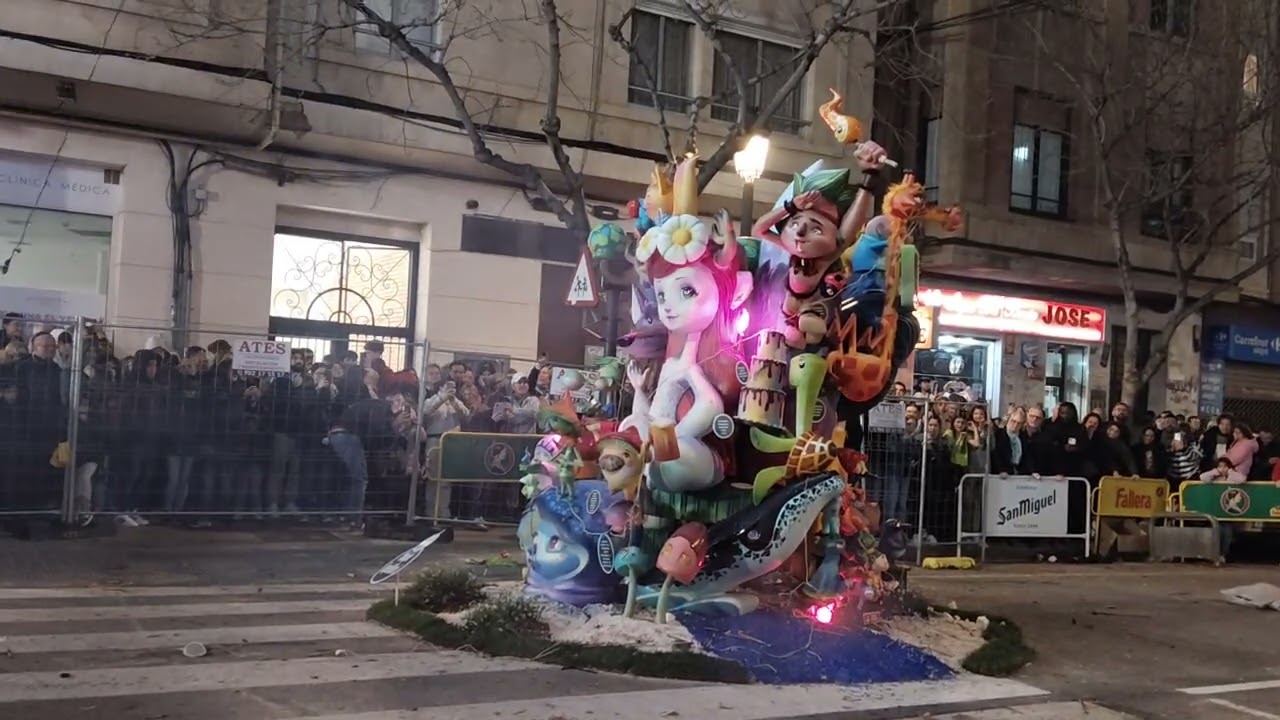 Crema De La Falla Infantil Obispo Amigo, Día 19 De Marzo De 2025, Fallas De Valencia