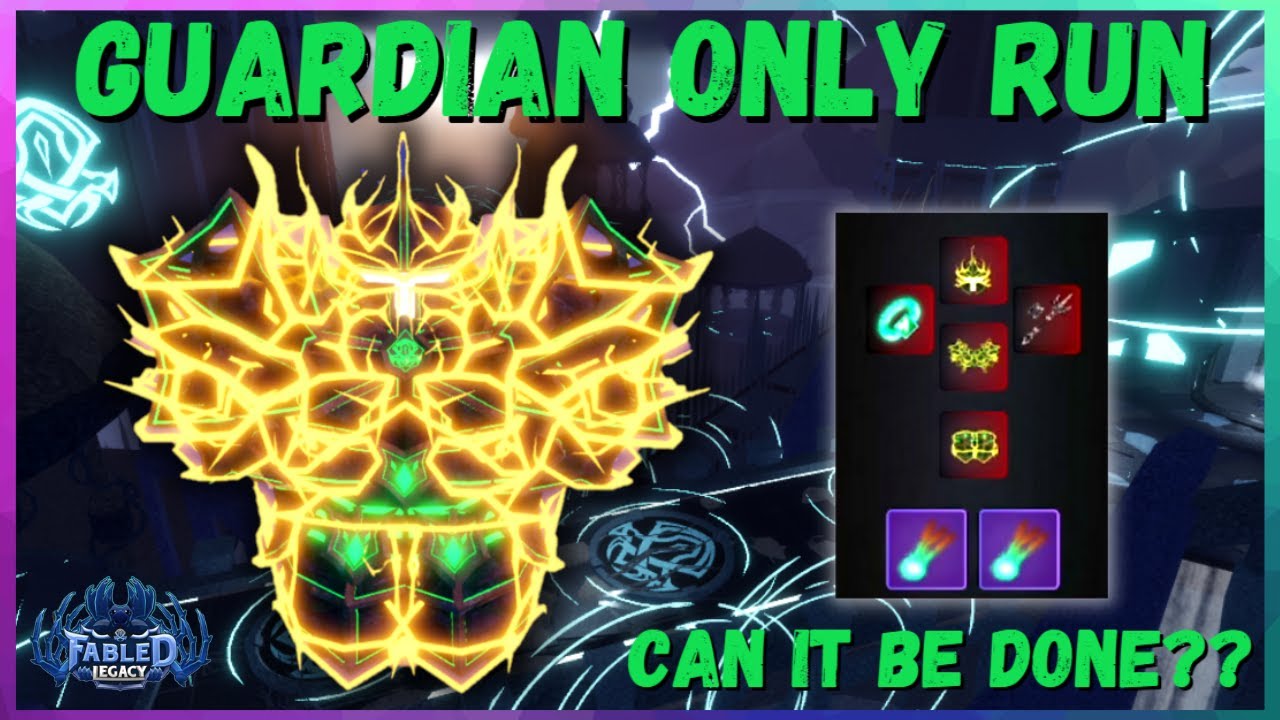 Roblox Fabled Legacy // Thundering Peaks Calamity // Guardian Run ONLY!! Can it be done??