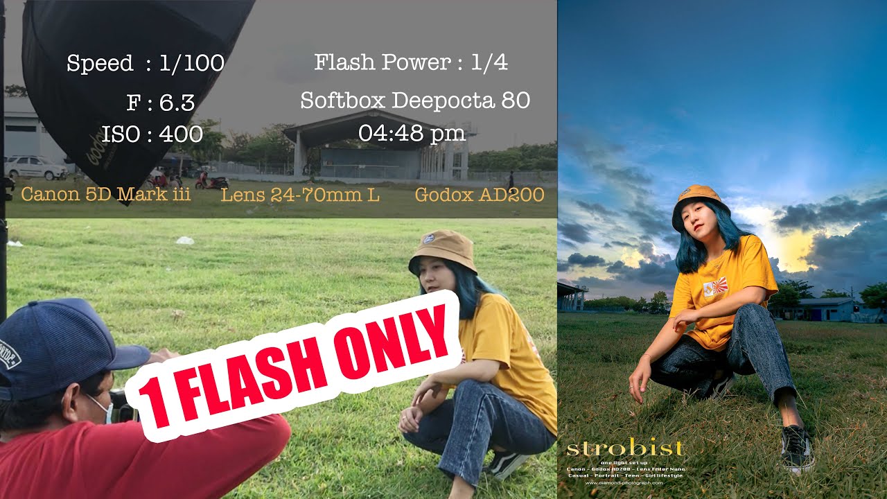 STROBIST WITH 1 FLASH GODOX AD200