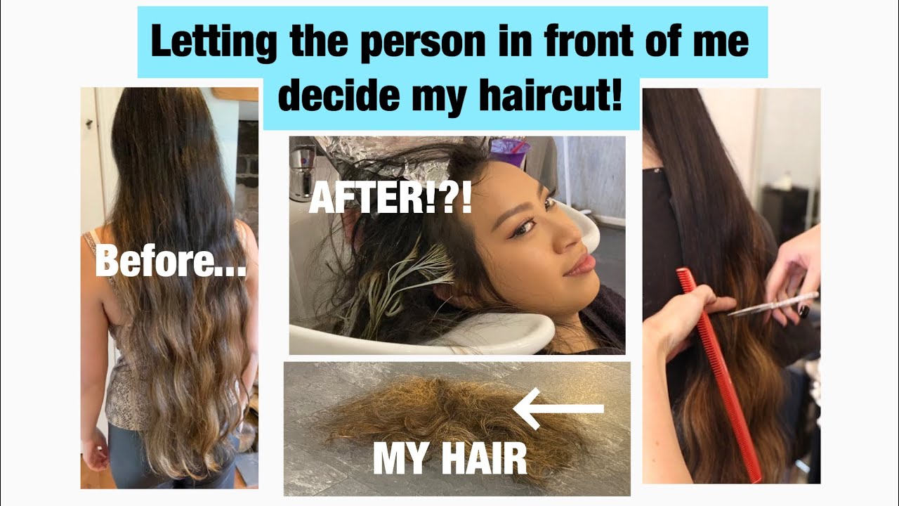 Letting The Person In Front Of Me Decide My Haircut & Colour!