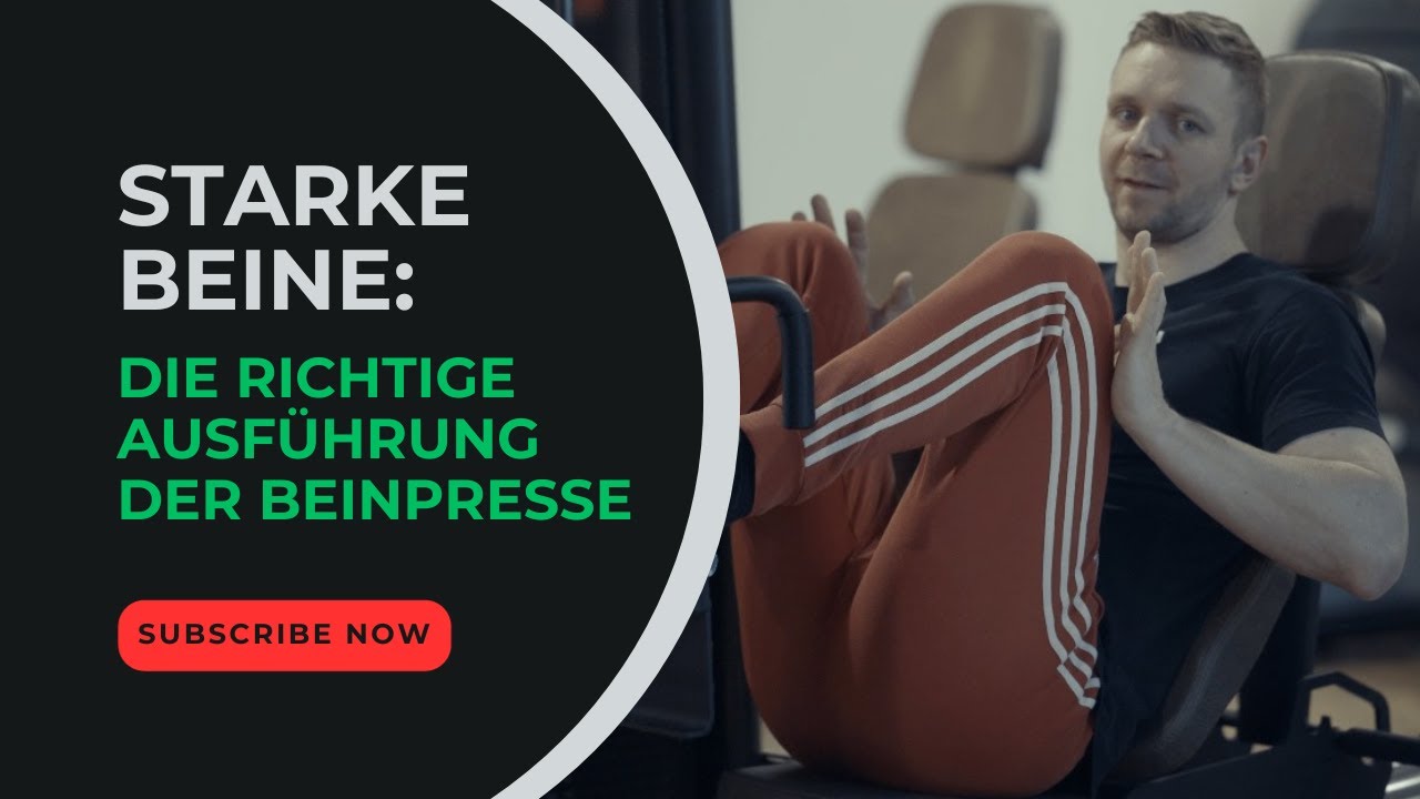 Die richtige Ausführung an der Beinpresse für STARKE BEINE (Muskelaufbau im McFit & John Reed)