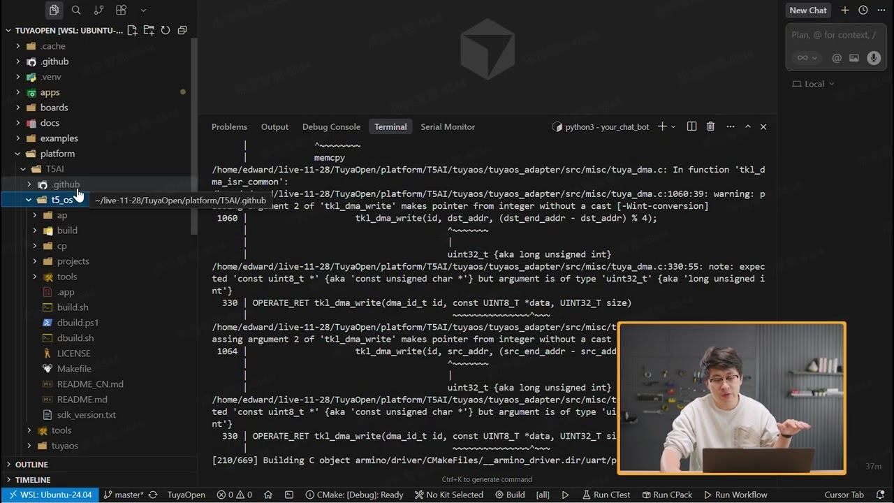 Tuya T5 AI Dev Board Tutorial 03 LLM Chat Bot Project Walkthrough