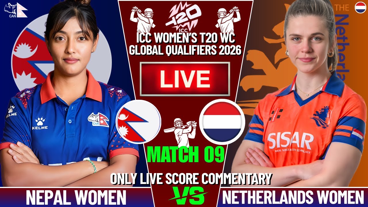 NEPAL WOMEN VS NETHERLANDS WOMEN T20 WC QUALIFIERS | LIVE SCORE COMMENTARY | WORLD CUP QUALIFIERS