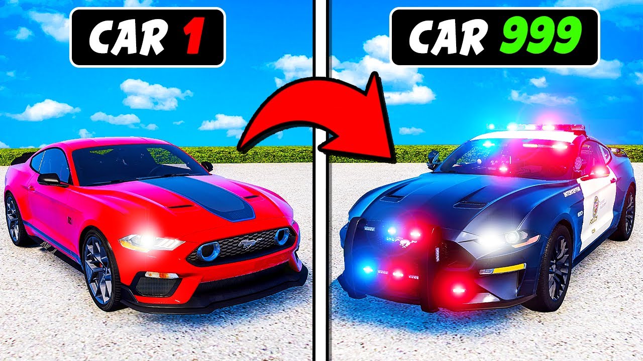 In GTA 5.. Upgrading Civilian Cars to POLICE CARS!