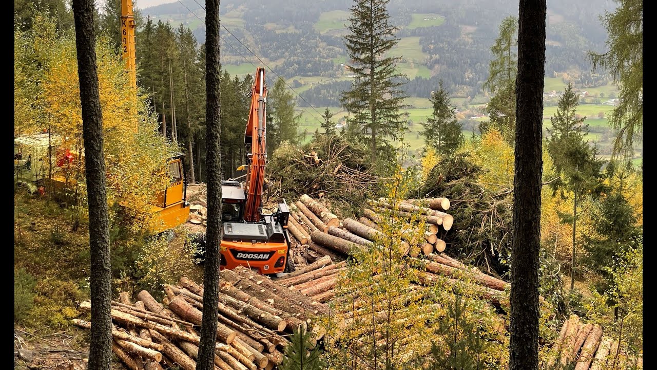 Koller P60 Harvester mit K602 aufgebaut auf Scania