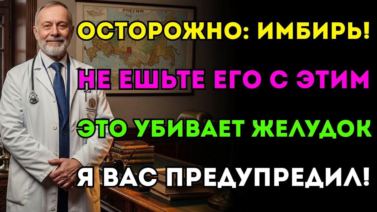 Врач бьёт тревогу: никогда не ешьте имбирь с этими 3 продуктами, это смертельно опасно!
